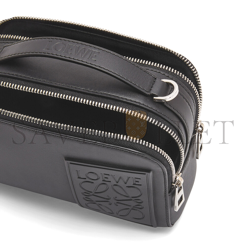 LOEWE MINI CROSSBODY CAMERA BAG IN SATIN CALFSKIN C565R41X05 (18*13*8.5cm)